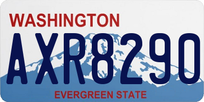 WA license plate AXR8290