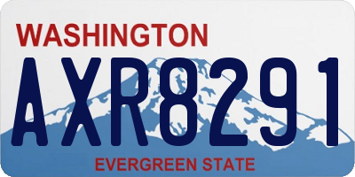WA license plate AXR8291