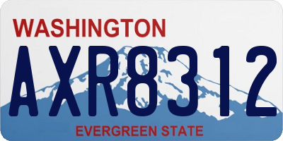 WA license plate AXR8312