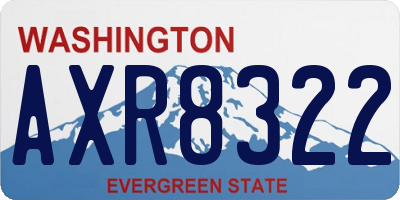 WA license plate AXR8322