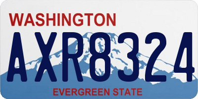 WA license plate AXR8324