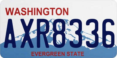 WA license plate AXR8336