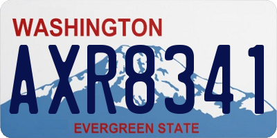 WA license plate AXR8341