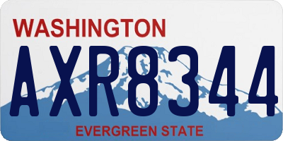 WA license plate AXR8344