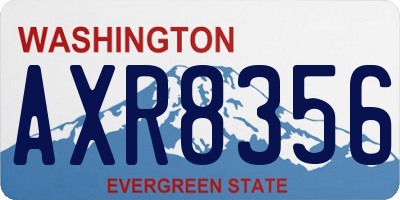 WA license plate AXR8356