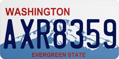 WA license plate AXR8359