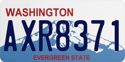 WA license plate AXR8371