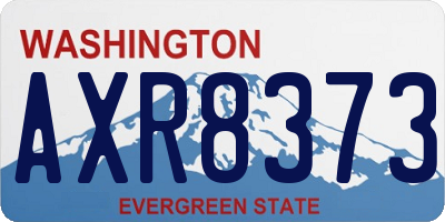 WA license plate AXR8373