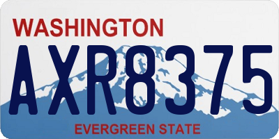 WA license plate AXR8375
