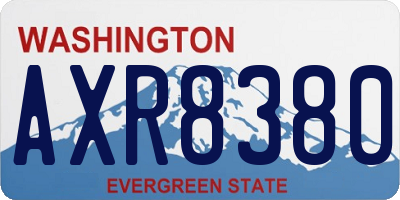 WA license plate AXR8380