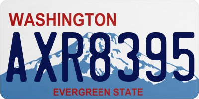 WA license plate AXR8395