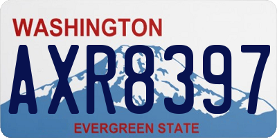 WA license plate AXR8397