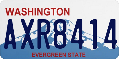 WA license plate AXR8414