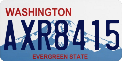 WA license plate AXR8415