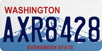 WA license plate AXR8428