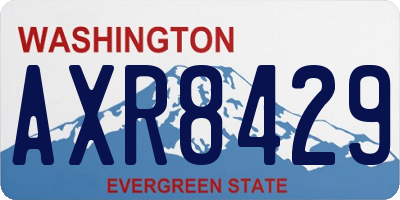 WA license plate AXR8429