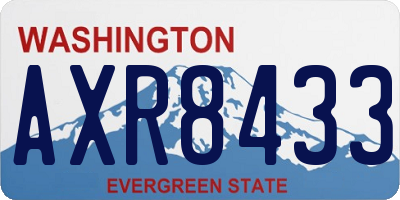 WA license plate AXR8433