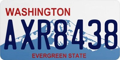 WA license plate AXR8438