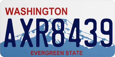 WA license plate AXR8439