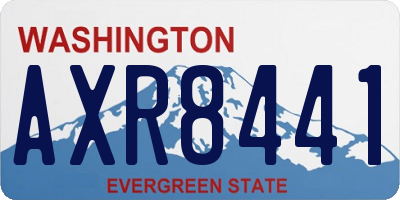 WA license plate AXR8441