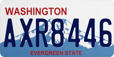 WA license plate AXR8446