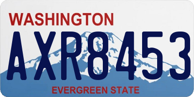 WA license plate AXR8453