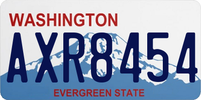 WA license plate AXR8454