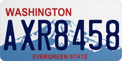 WA license plate AXR8458
