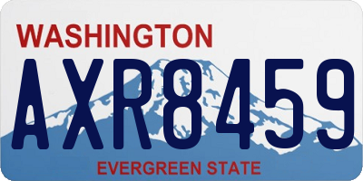 WA license plate AXR8459