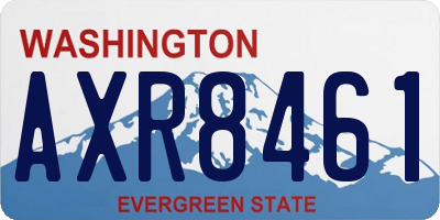 WA license plate AXR8461