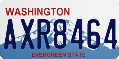 WA license plate AXR8464