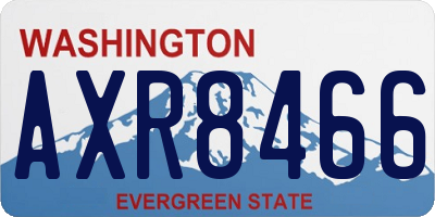 WA license plate AXR8466