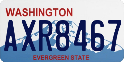 WA license plate AXR8467
