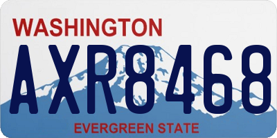 WA license plate AXR8468