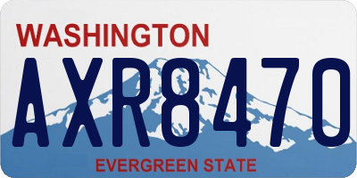 WA license plate AXR8470