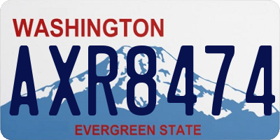 WA license plate AXR8474