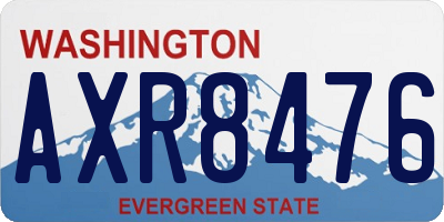 WA license plate AXR8476