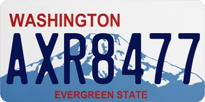 WA license plate AXR8477