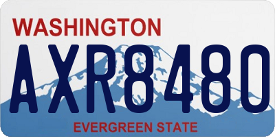 WA license plate AXR8480