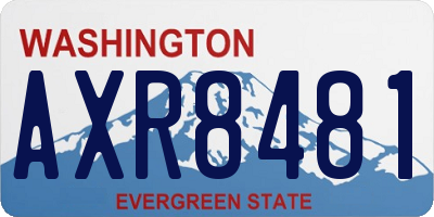 WA license plate AXR8481