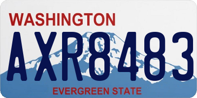 WA license plate AXR8483