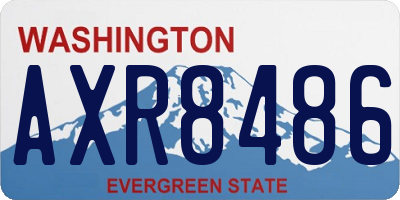 WA license plate AXR8486