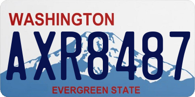 WA license plate AXR8487