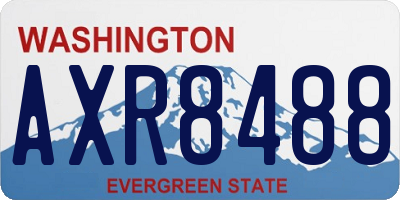 WA license plate AXR8488