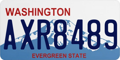 WA license plate AXR8489