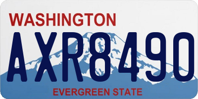 WA license plate AXR8490