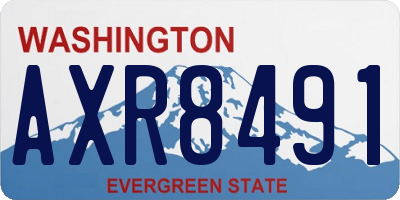 WA license plate AXR8491
