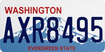 WA license plate AXR8495
