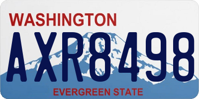 WA license plate AXR8498