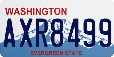 WA license plate AXR8499